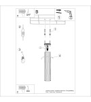 Ceiling lamps - Sollux Plafond KARBON 30 taupe SL.1778 - product 9