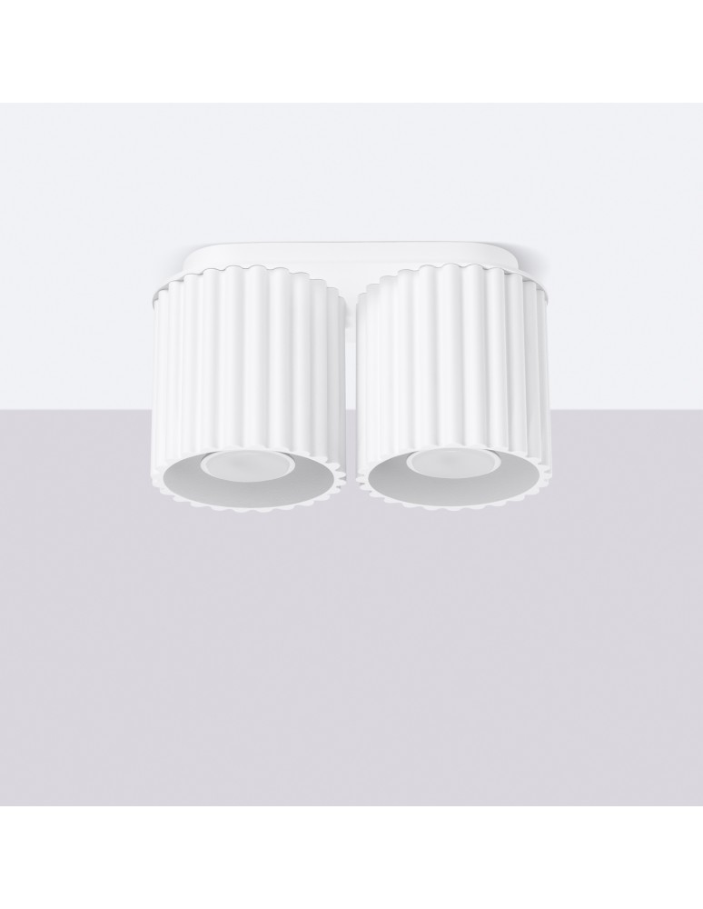 Ceiling lamps - Sollux Plafond AURA 2 white GU10 SL.1780 - product kolory-swiatla.pl 2