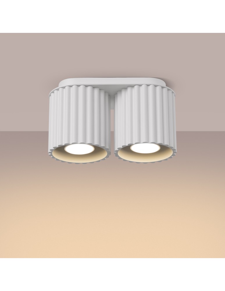 Ceiling lamps - Sollux Plafond AURA 2 white GU10 SL.1780 - product kolory-swiatla.pl 3