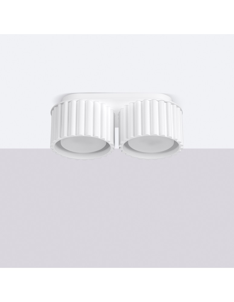 Ceiling lamps - Sollux Plafond AURA 2 white Gx53 SL.1783 - product kolory-swiatla.pl 2