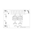 Ceiling lamps - Sollux Plafond AURA 2 white Gx53 SL.1783 - product 8