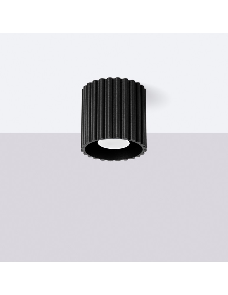 Ceiling lamps - Sollux Plafond AURA 1 black GU10 SL.1784 - product kolory-swiatla.pl 2