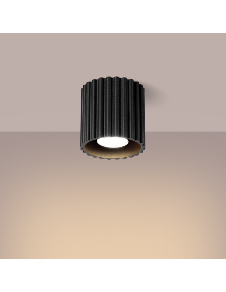 Ceiling lamps - Sollux Plafond AURA 1 black GU10 SL.1784 - product kolory-swiatla.pl 3