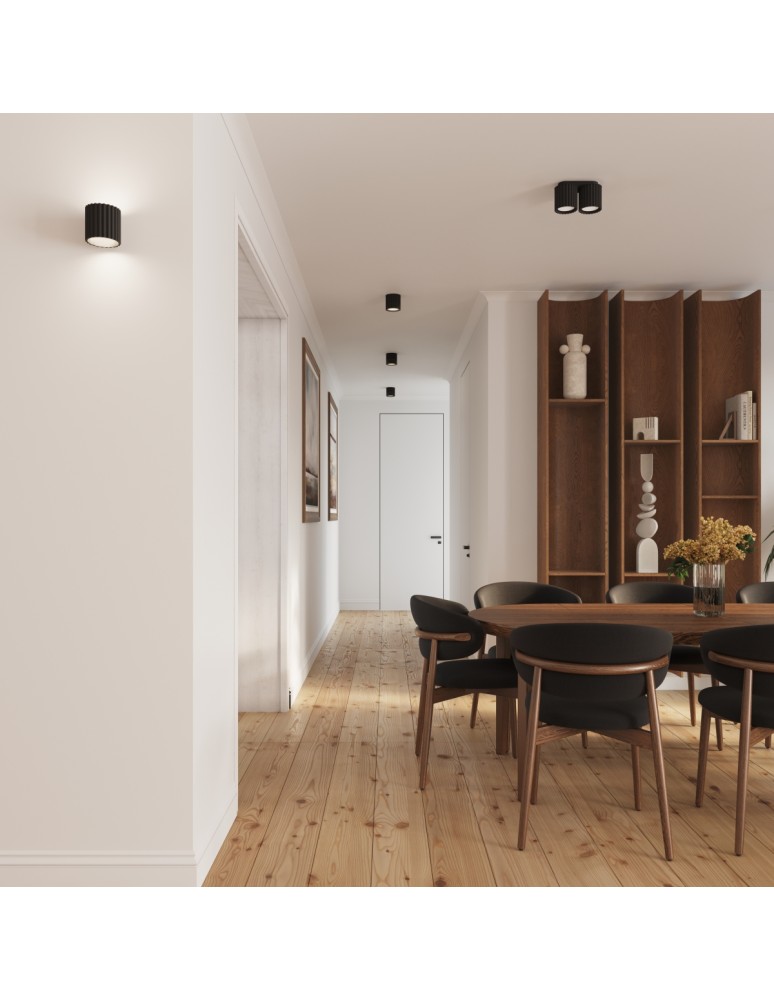 Ceiling lamps - Sollux Plafond AURA 1 black GU10 SL.1784 - product kolory-swiatla.pl 9