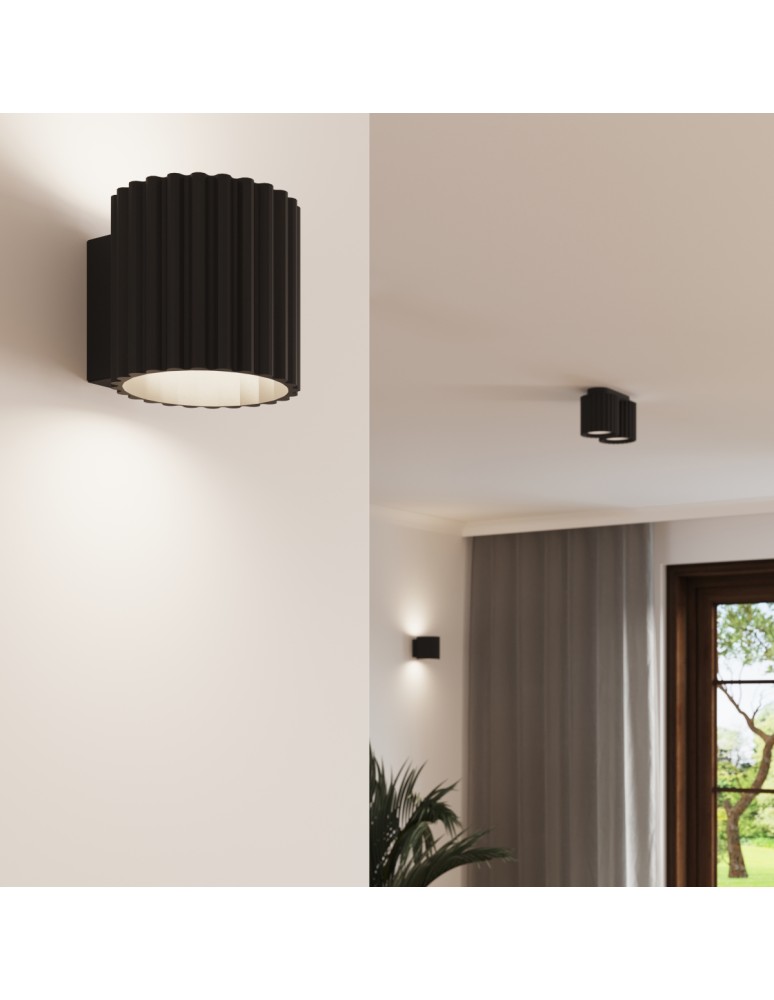 Ceiling lamps - Sollux Plafond AURA 1 black GU10 SL.1784 - product kolory-swiatla.pl 11