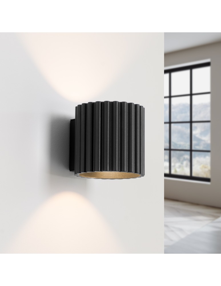 Wall lamps - Sollux Wall lamp AURA black G9 SL.1786 - product kolory-swiatla.pl 3