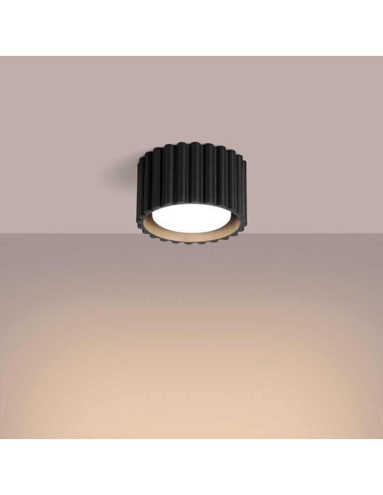 Sollux Plafond AURA 1 black Gx53 SL.1787