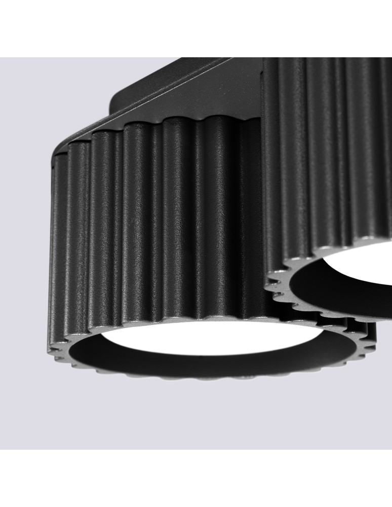 Sollux Plafon AURA 2 czarny Gx53 SL.1788