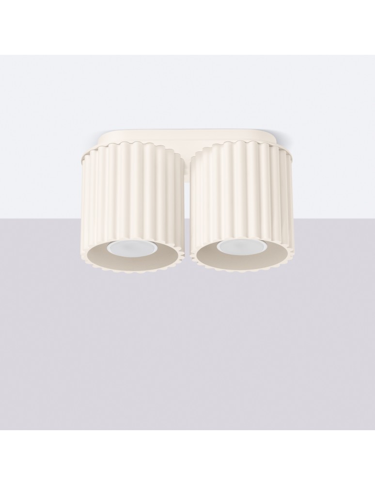 Ceiling lamps - Sollux Plafond AURA 2 beige GU10 SL.1790 - product kolory-swiatla.pl 2