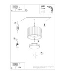 Sollux Plafon AURA 1 beżowy Gx53 SL.1792