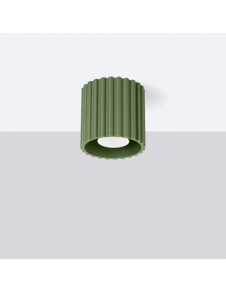Ceiling lamps - Sollux Plafond AURA 1 olive green GU10 SL.1794 - product kolory-swiatla.pl 2