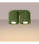 Ceiling lamps - Sollux Plafond AURA 2 olive green GU10 SL.1795 - product 3