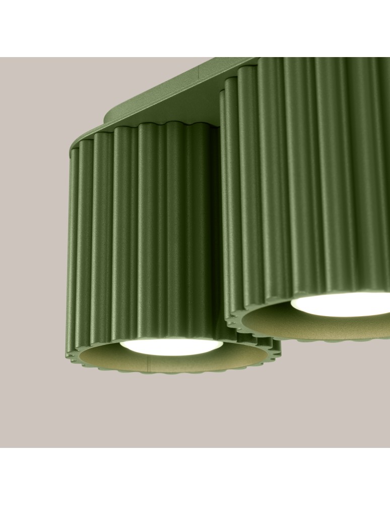 Ceiling lamps - Sollux Plafond AURA 2 olive green GU10 SL.1795 - product kolory-swiatla.pl 4