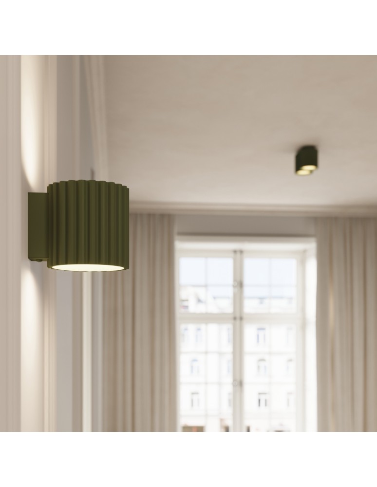 Ceiling lamps - Sollux Plafond AURA 2 olive green GU10 SL.1795 - product kolory-swiatla.pl 11