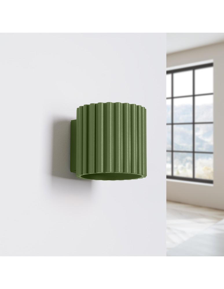Wall lamps - Sollux Wall lamp AURA olive green G9 SL.1796 - product kolory-swiatla.pl 2