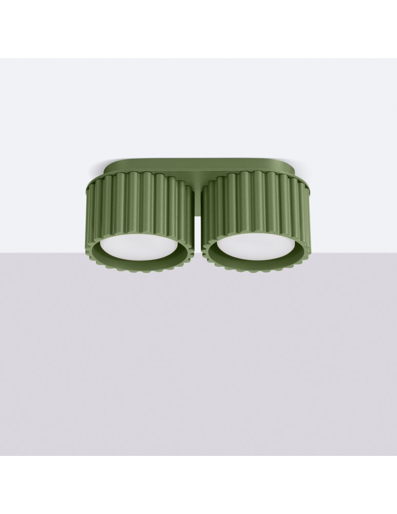 Ceiling lamps - Sollux Plafond AURA 2 olive green Gx53 SL.1798 - product kolory-swiatla.pl 2