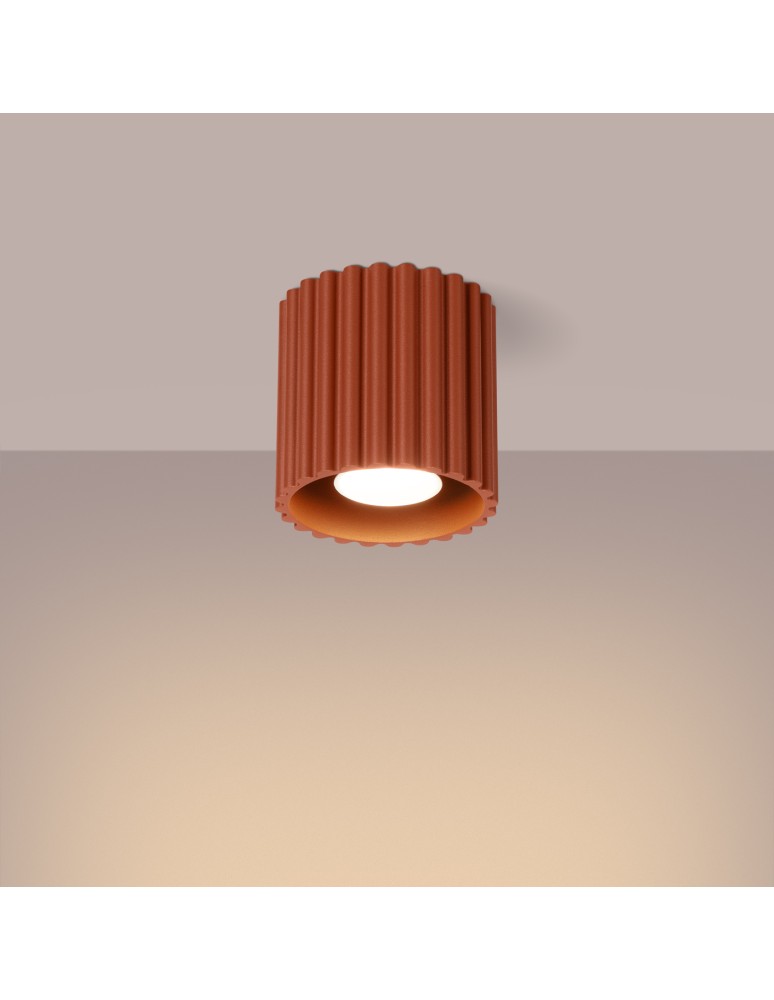 Ceiling lamps - Sollux Plafond AURA 1 ochre red GU10 SL.1799 - product kolory-swiatla.pl 3