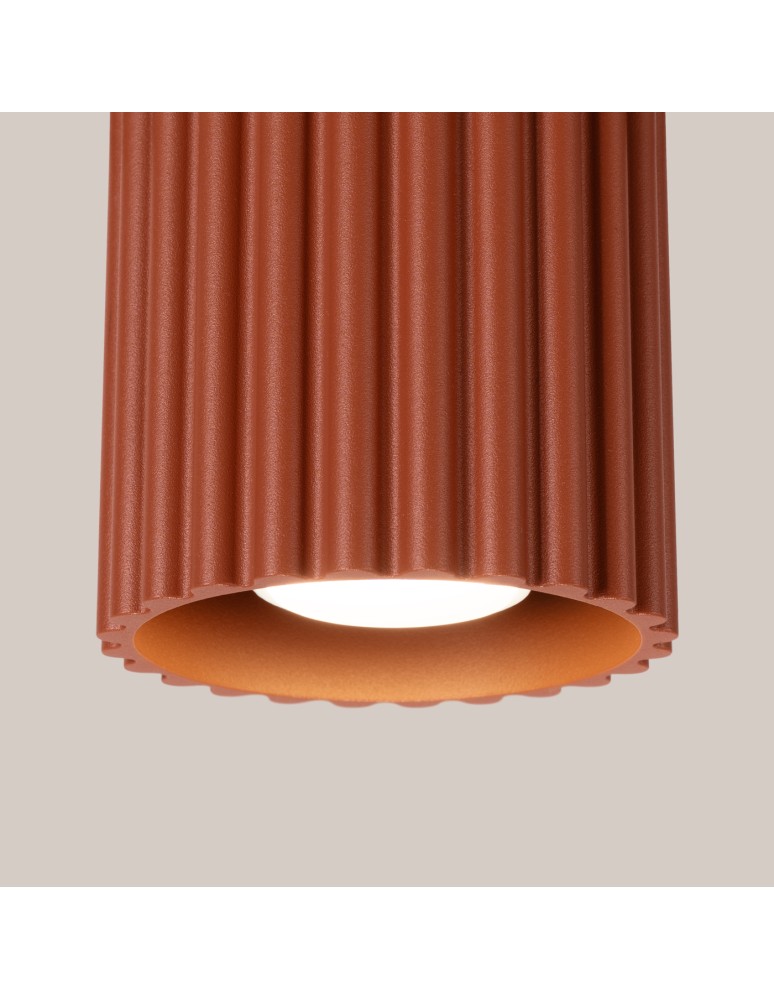 Sollux Plafon AURA 1 ochra czerwona GU10 SL.1799