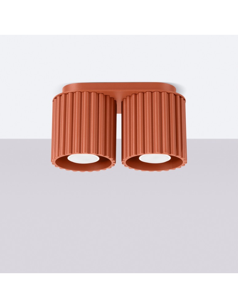 Ceiling lamps - Sollux Plafond AURA 2 ochre red GU10 SL.1800 - product kolory-swiatla.pl 2