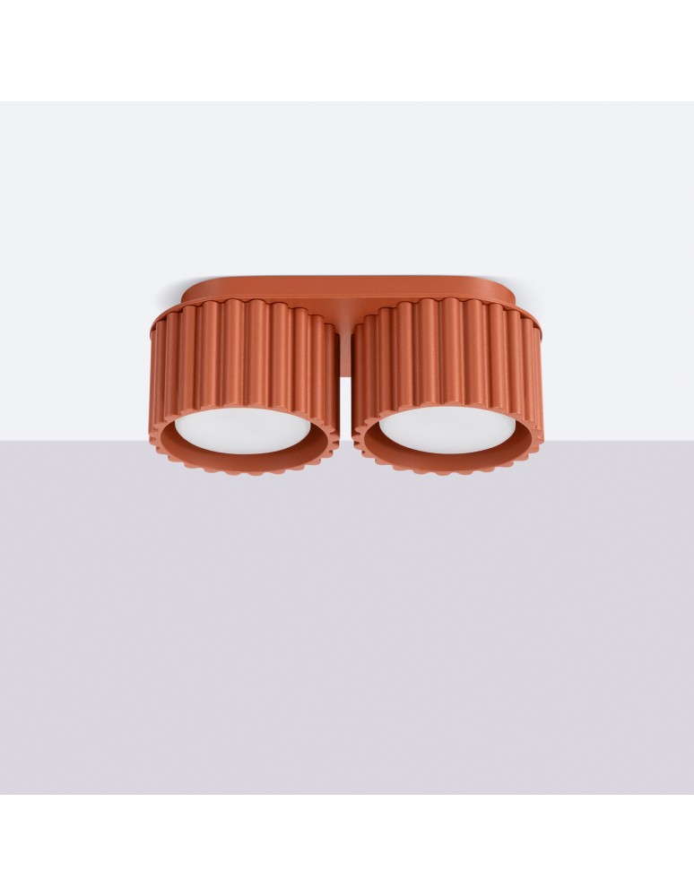 Ceiling lamps - Sollux Plafond AURA 2 ochre red Gx53 SL.1803 - product kolory-swiatla.pl 2