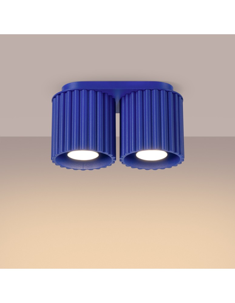 Ceiling lamps - Sollux Plafond AURA 2 ultramarine GU10 SL.1810 - product kolory-swiatla.pl 3
