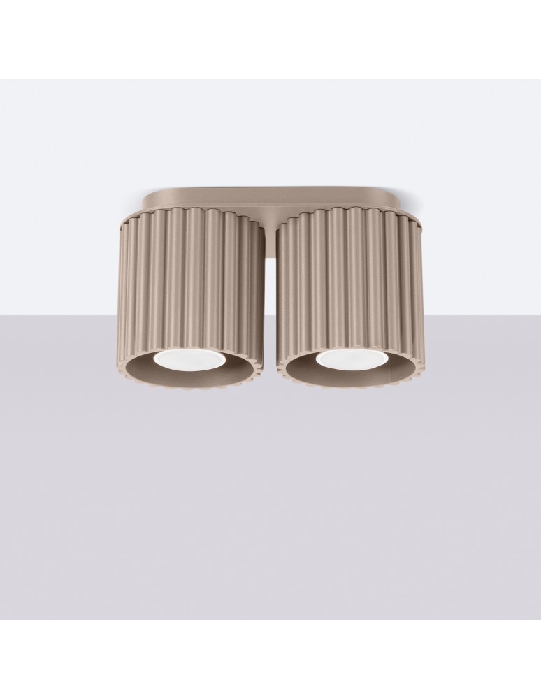 Ceiling lamps - Sollux Plafond AURA 2 taupe GU10 SL.1815 - product kolory-swiatla.pl 2