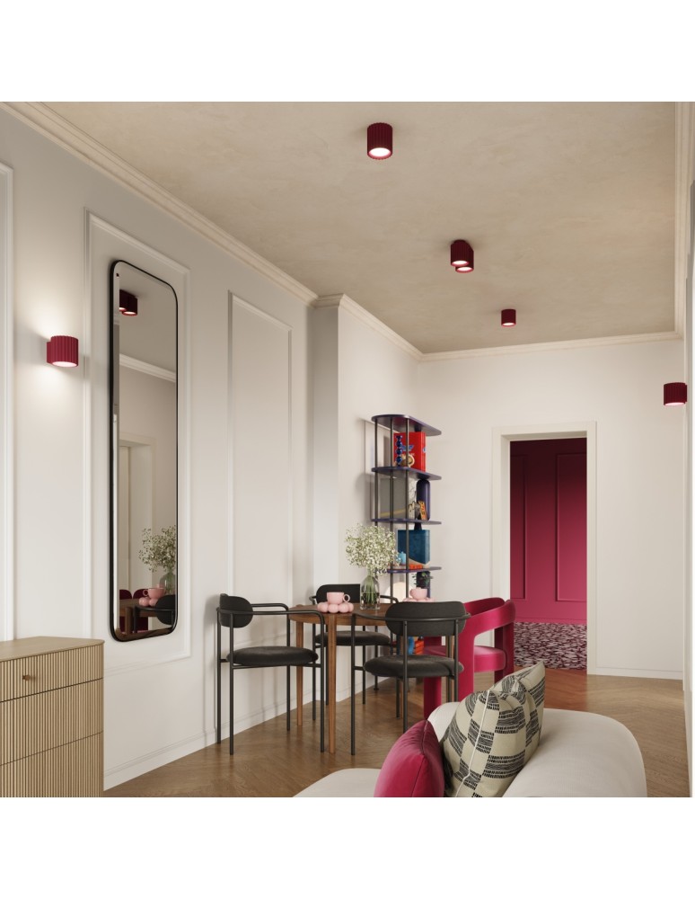 Sollux Plafon AURA 1 burgund GU10 SL.1819