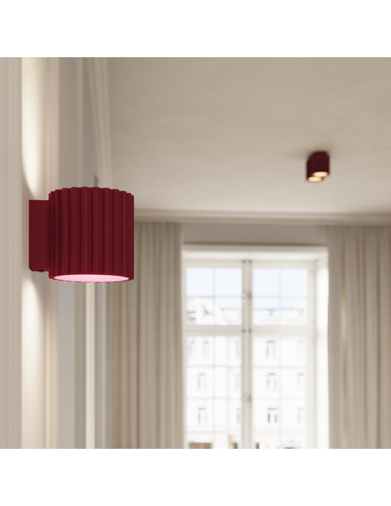Ceiling lamps - Sollux Plafond AURA 1 burgundy GU10 SL.1819 - product kolory-swiatla.pl 11