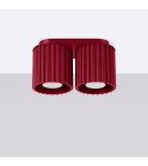 Ceiling lamps - Sollux Plafond AURA 2 burgundy GU10 SL.1820 - product 2