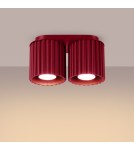 Ceiling lamps - Sollux Plafond AURA 2 burgundy GU10 SL.1820 - product 3