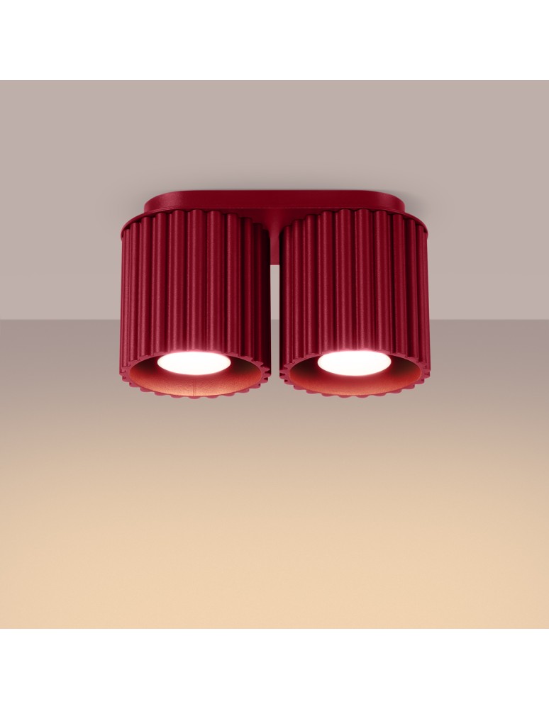 Sollux Plafon AURA 2 burgund GU10 SL.1820
