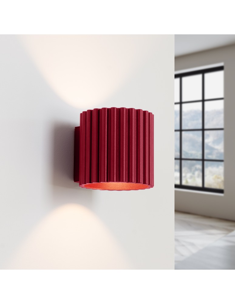 Wall lamps - Sollux Wall lamp AURA burgundy G9 SL.1821 - product kolory-swiatla.pl 3