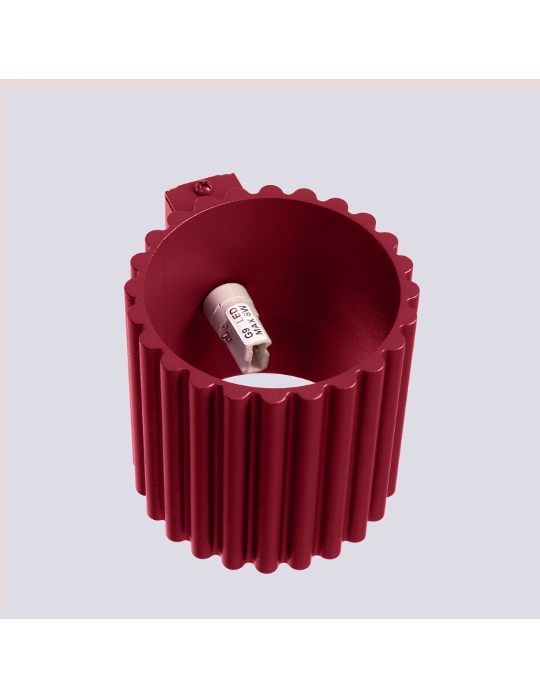Wall lamps - Sollux Wall lamp AURA burgundy G9 SL.1821 - product kolory-swiatla.pl 7