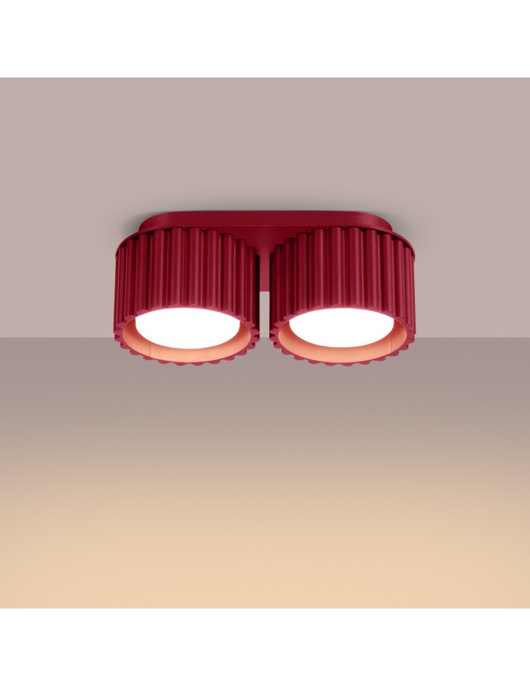 Sollux Plafon AURA 2 burgund Gx53 SL.1823