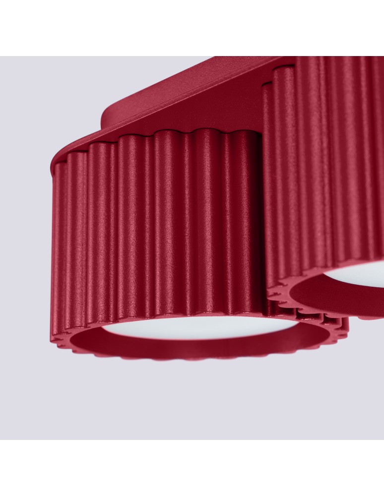 Ceiling lamps - Sollux Plafond AURA 2 burgundy Gx53 SL.1823 - product kolory-swiatla.pl 4