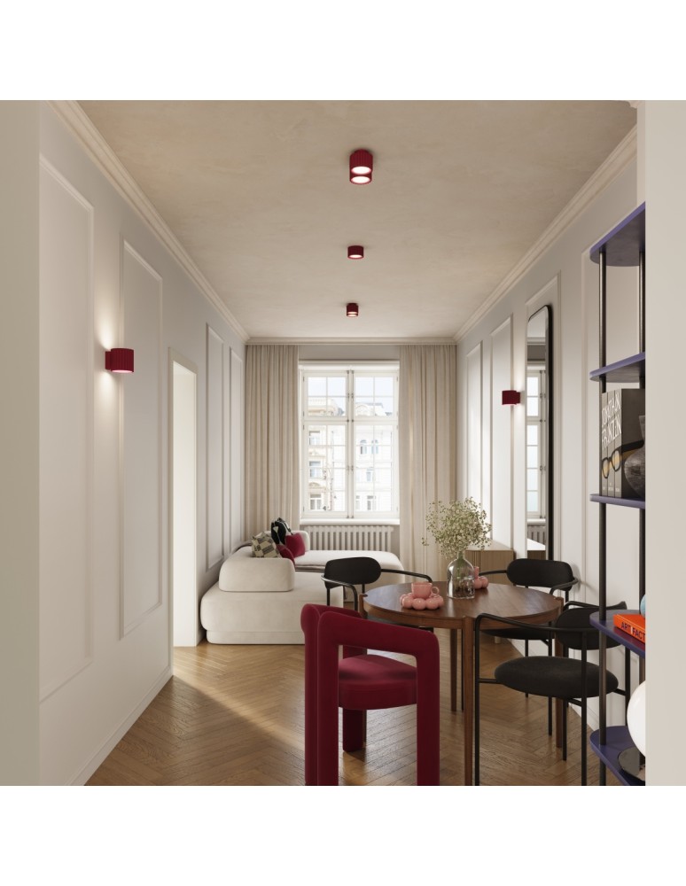 Ceiling lamps - Sollux Plafond AURA 2 burgundy Gx53 SL.1823 - product kolory-swiatla.pl 9