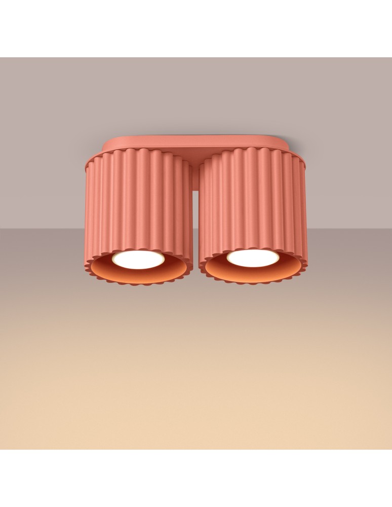 Ceiling lamps - Sollux Plafond AURA 2 peach GU10 SL.1825 - product kolory-swiatla.pl 3