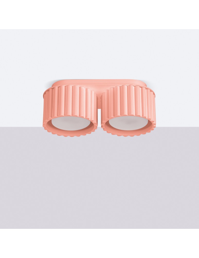 Ceiling lamps - Sollux Plafond AURA 2 peach Gx53 SL.1828 - product kolory-swiatla.pl 2
