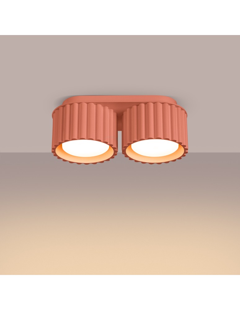 Ceiling lamps - Sollux Plafond AURA 2 peach Gx53 SL.1828 - product kolory-swiatla.pl 3