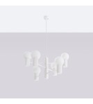 Chandeliers - Sollux Chandelier HALO 6 white SL.1829 - product 2