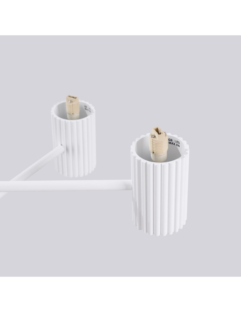 Chandeliers - Sollux Chandelier HALO 6 white SL.1829 - product kolory-swiatla.pl 7