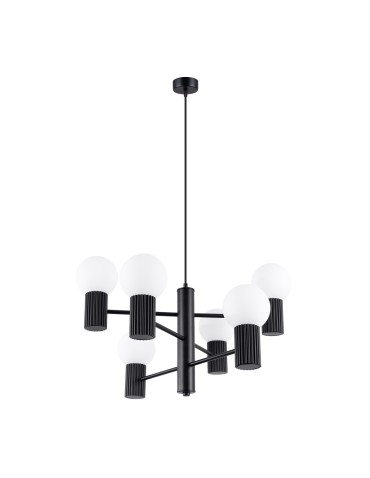 Sollux Chandelier HALO 6 black SL.1830