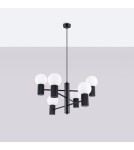 Chandeliers - Sollux Chandelier HALO 6 black SL.1830 - product 2