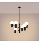 Chandeliers - Sollux Chandelier HALO 6 black SL.1830 - product 3