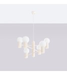 Chandeliers - Sollux Chandelier HALO 6 beige SL.1831 - product 2