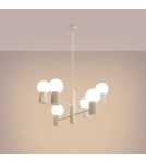 Chandeliers - Sollux Chandelier HALO 6 beige SL.1831 - product 3