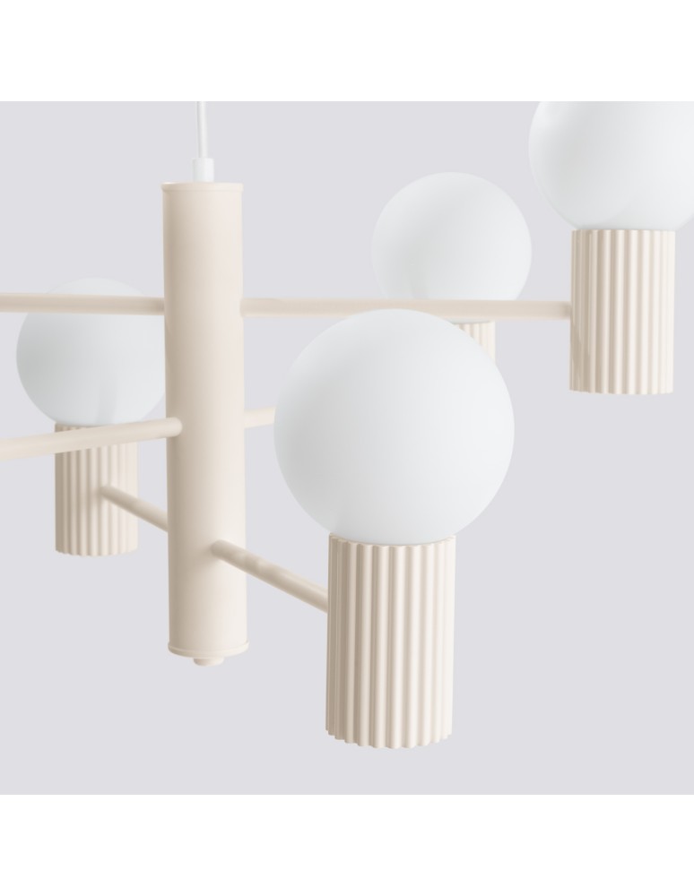 Chandeliers - Sollux Chandelier HALO 6 beige SL.1831 - product kolory-swiatla.pl 5