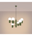 Chandeliers - Sollux Chandelier HALO 6 olive green SL.1832 - product 3
