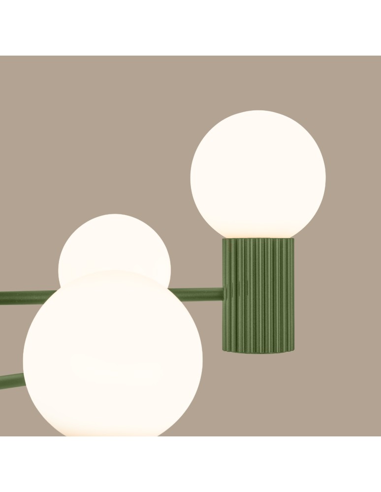 Chandeliers - Sollux Chandelier HALO 6 olive green SL.1832 - product kolory-swiatla.pl 4