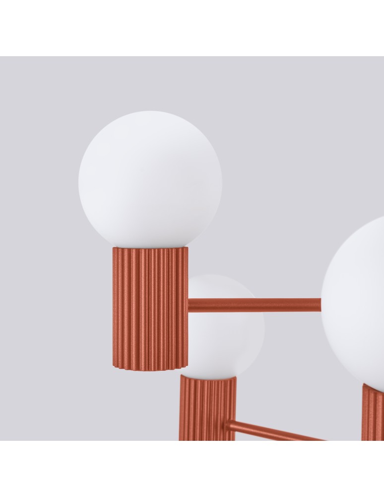 Sollux Żyrandol HALO 6 ochra czerwona SL.1833